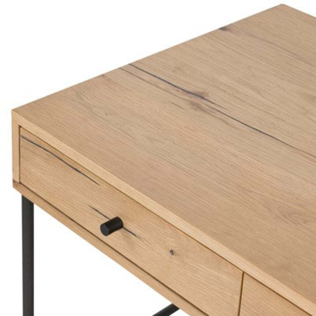 Wood Rustic Desk With Drawers Irondale Modular Desk – LOOMLAN