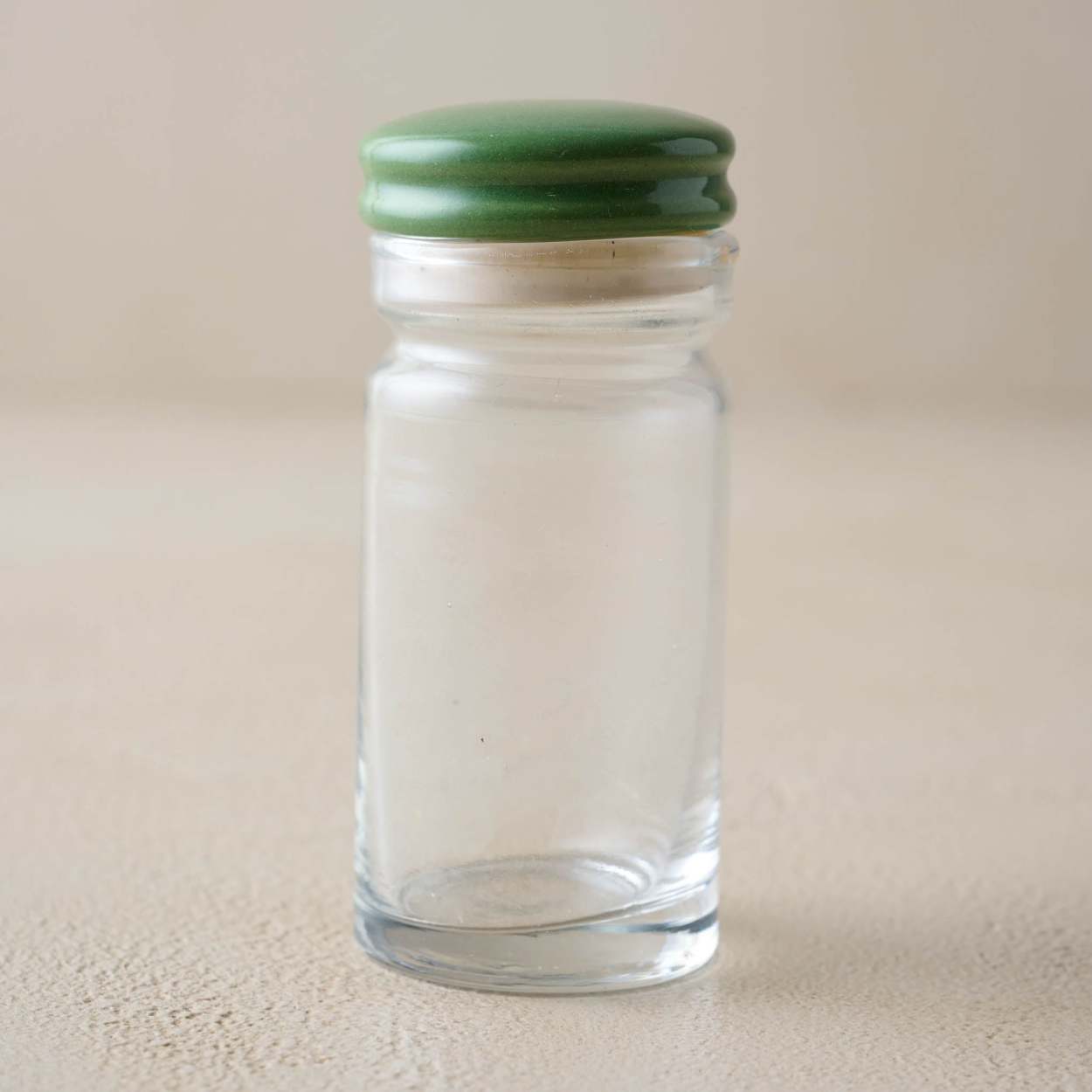  Glass Spice Jars- Set of Six Glass Spice Bottles