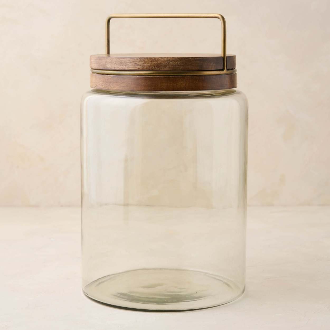 SALE Ceramic Jam Jar with wooden top and spoon.