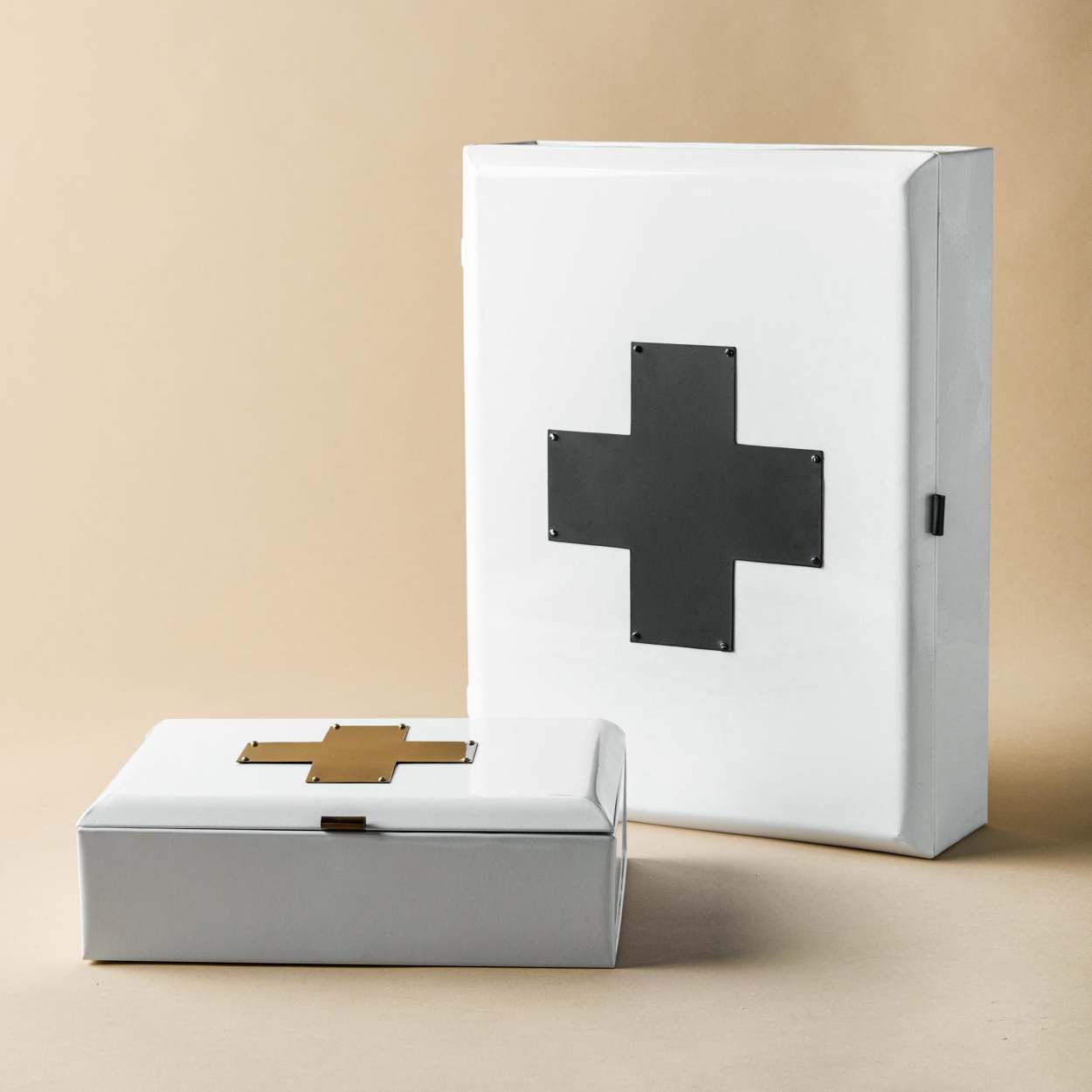 Brass and White First Aid Kit - Magnolia