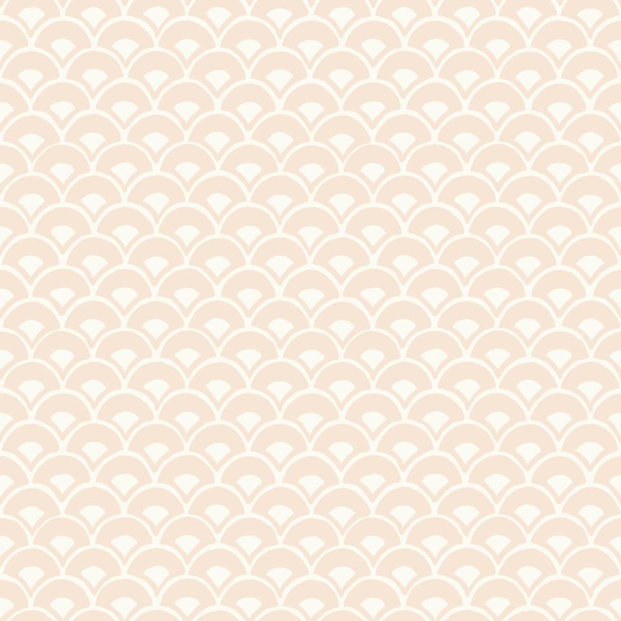 Stacked Scallops Wallpaper - Magnolia