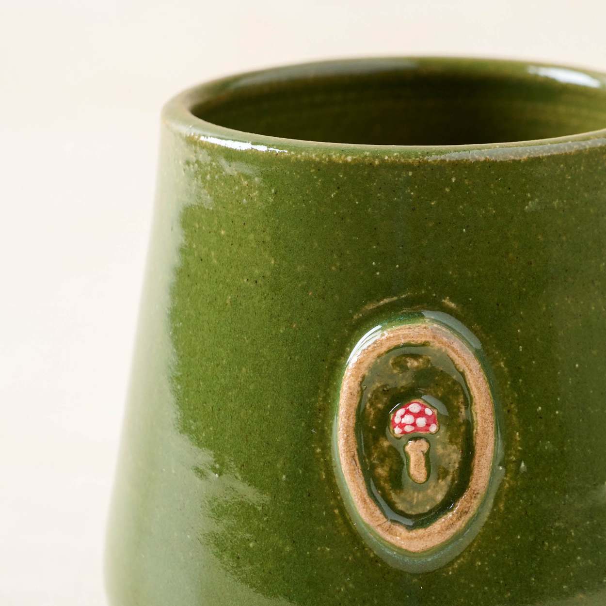 Green Mushroom Mug - Magnolia