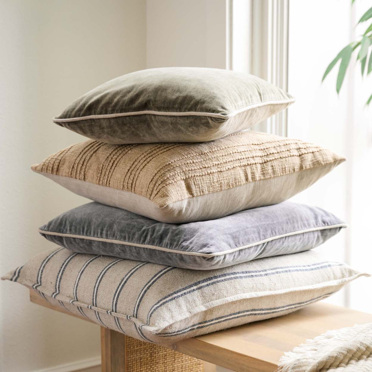 Heirloom Velvet Large Pillow Magnolia