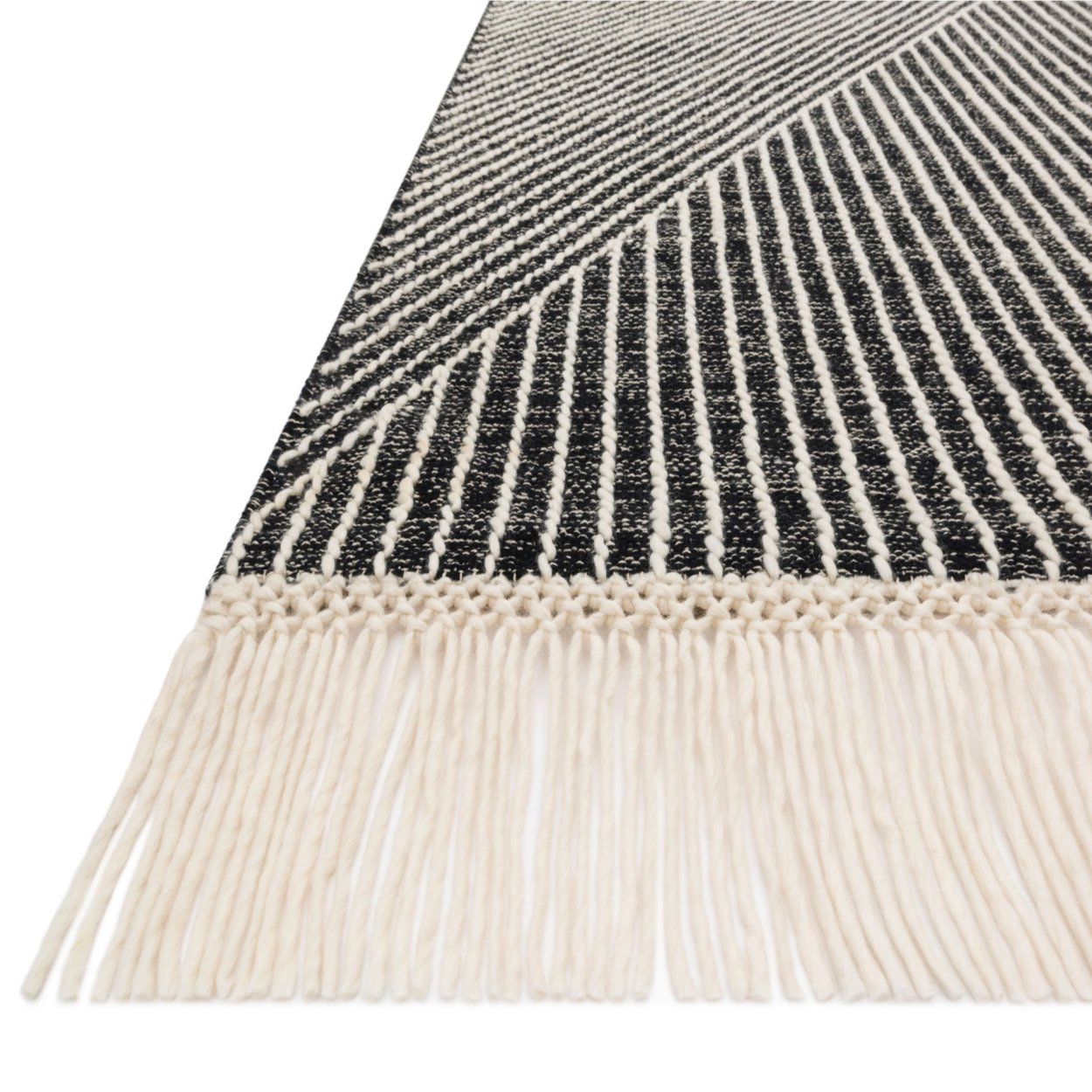 8'x8' Square Rug-Modern Texture Ivory And Charcoal