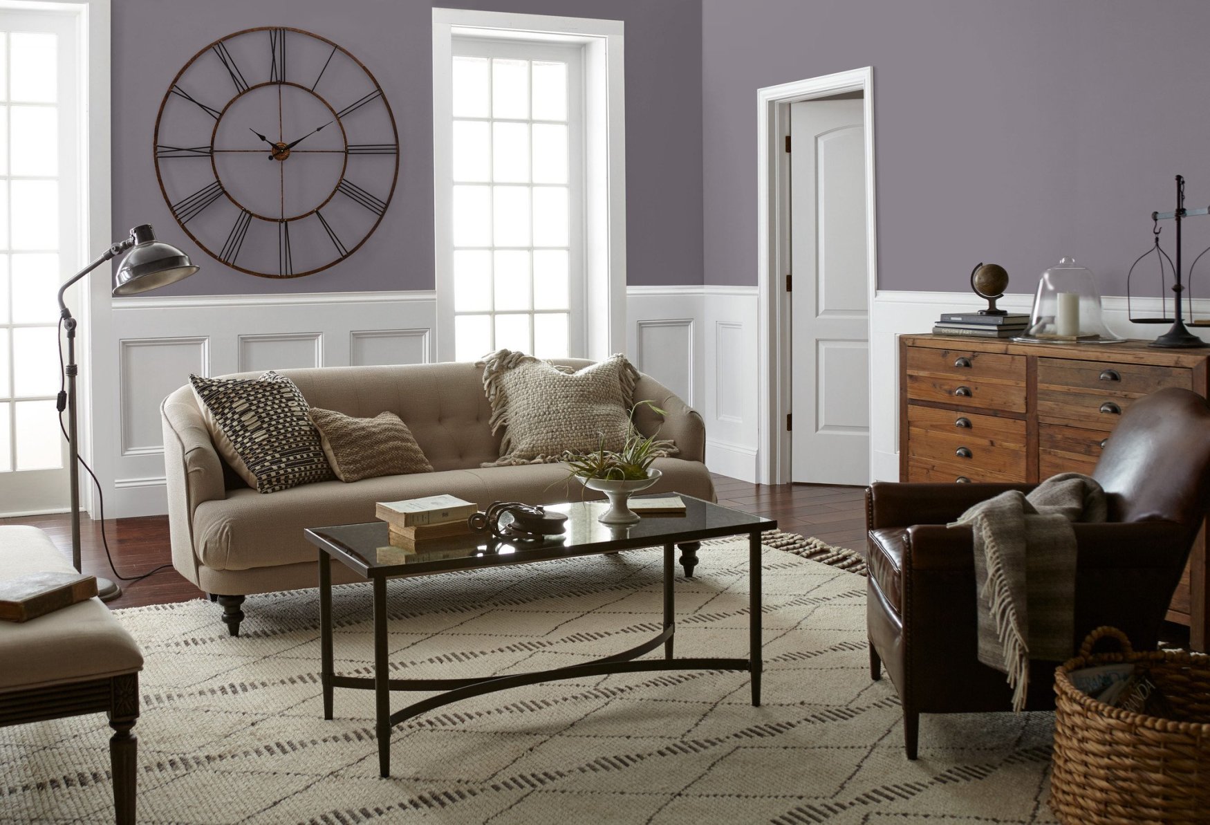 Purple grey paint top