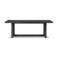 Holden Table in black pine from side