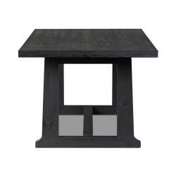 Holden Table in black pine end