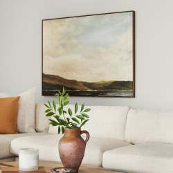 creamy weathered white interior paint named shiplap shown painted on living room wall