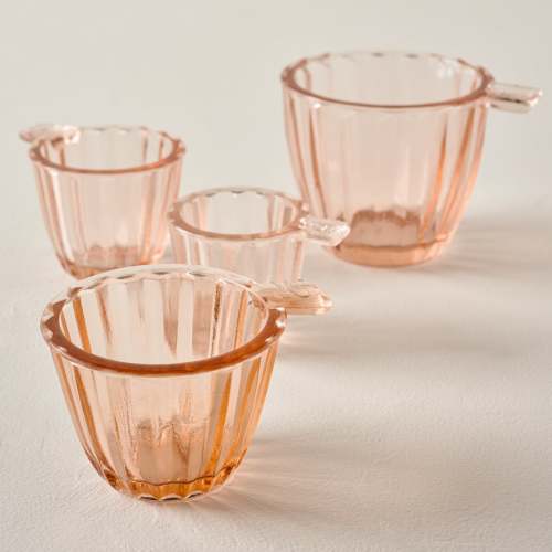 Hammered Copper & Gold Measuring Cups - Magnolia