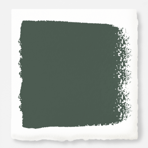 Chalk Style Paint + Paint Brush Bundle - for Furniture, Home Decor, Crafts  (Color: Hollow Hill [pint - 16 oz] - Dark Green)