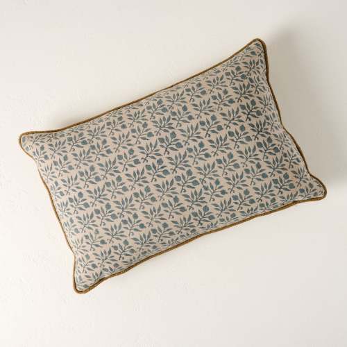 Vintage Floral Lumbar Pillow Magnolia