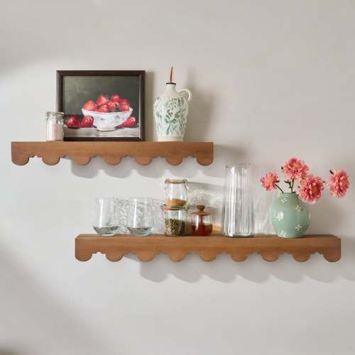 Linnea Antiqued Wood Picture Ledges On sale with items ranging from $38.40 to $46.40, discounted from $48.00 to $58.00