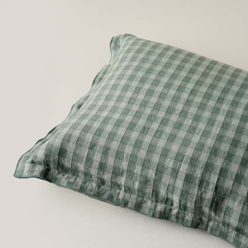 Maxine Gingham Sham in dusty green On sale with items ranging from $27.99 to $47.20, discounted from $49.00 to $59.00