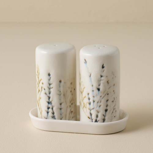 Pressed Floral Salt & Pepper Set $14.00
