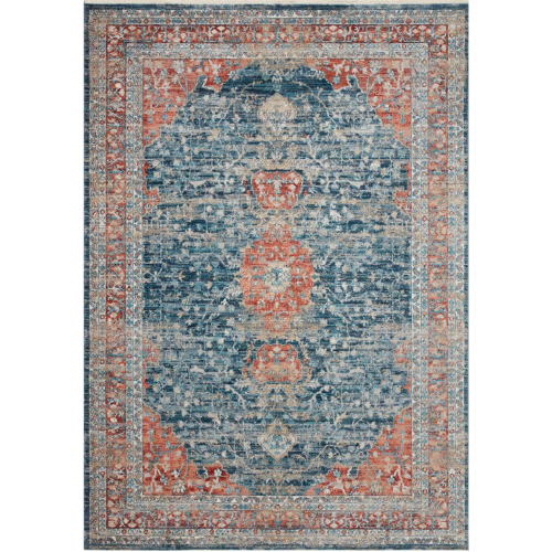 navy and red traditional area rug with floral detail On sale with items ranging from $71.20 to $1295.20, discounted from $89.00 to $1619.00