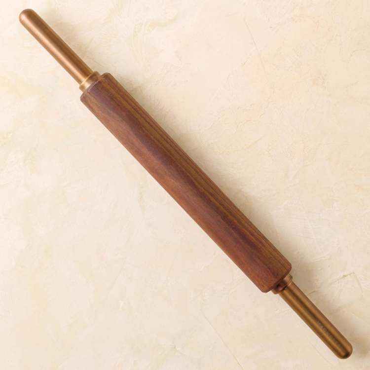 Walnut and Copper Rolling Pin