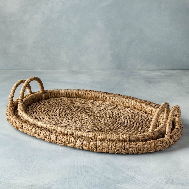Quinn Oval Woven Tray