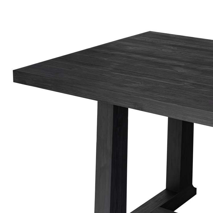 Holden Table in black pine corner