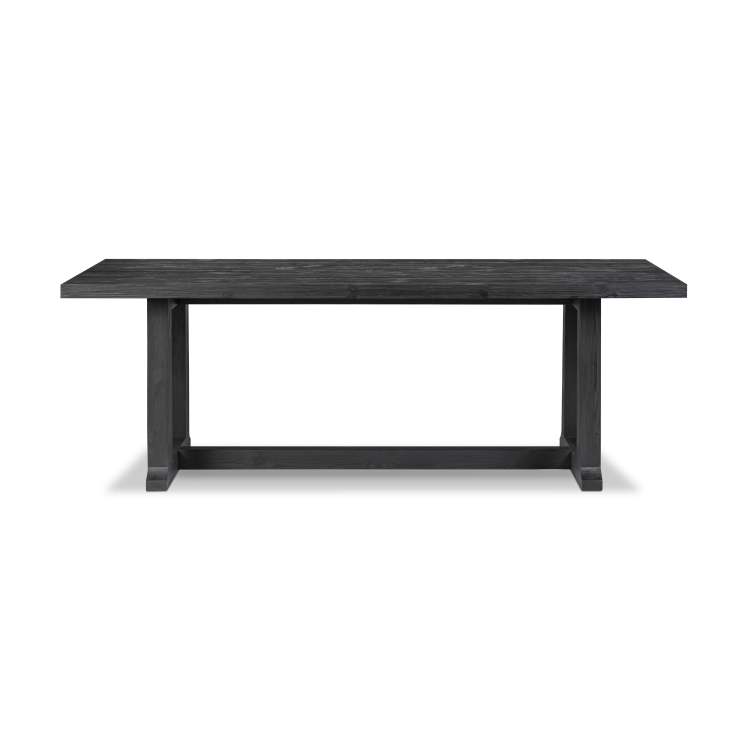 Holden Table in black pine from side