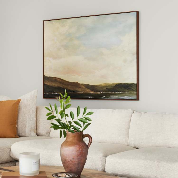 creamy weathered white interior paint named shiplap shown painted on living room wall